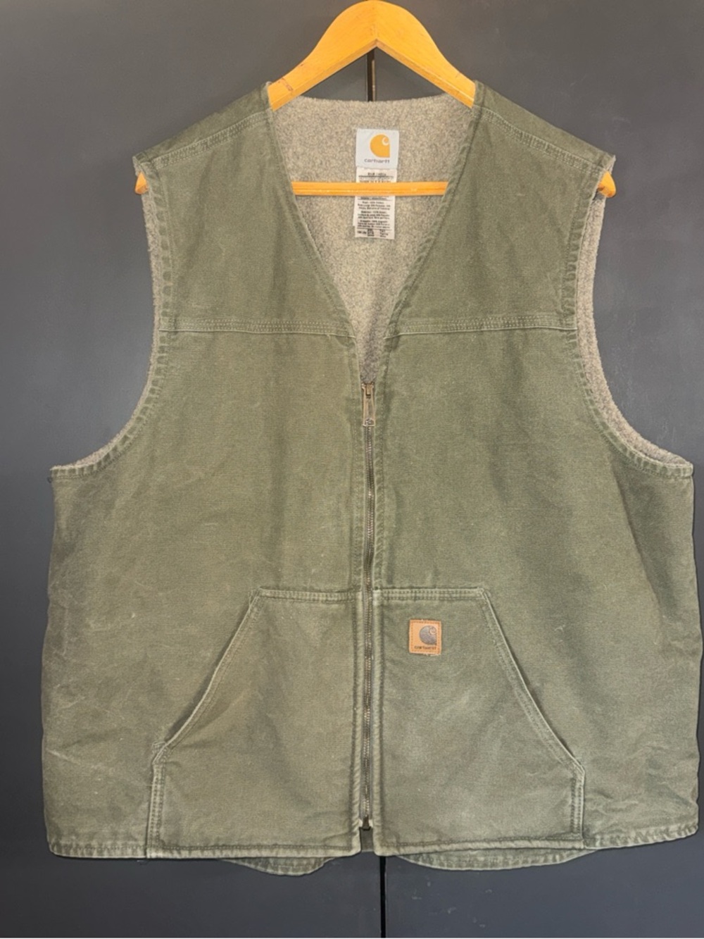 Carhartt Olive Green Vest